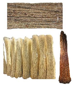 rattan core and other materials for decoration